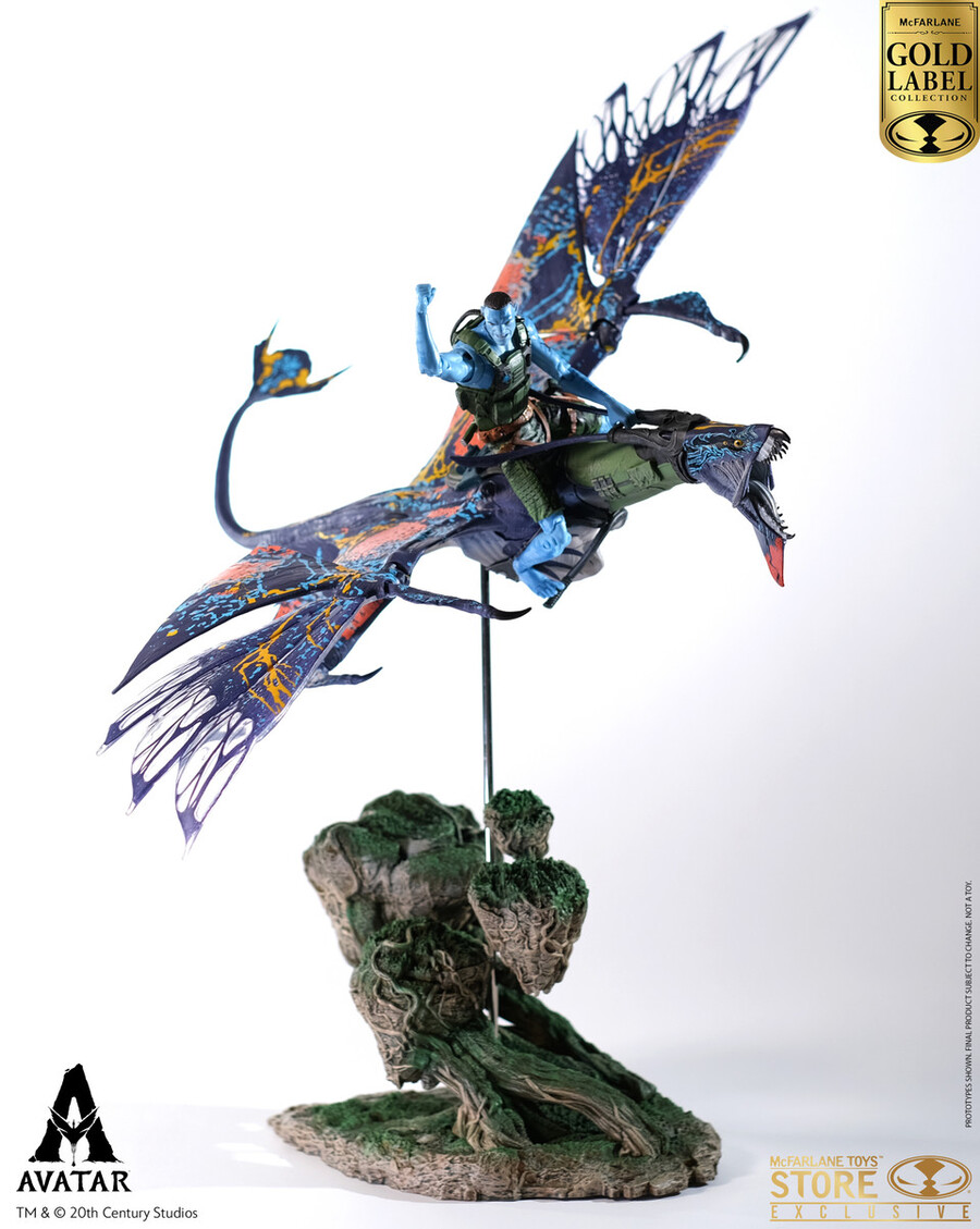 recom quaritch e rda banshee avatar the way of water deluxe 2-pack gold label 7 figure