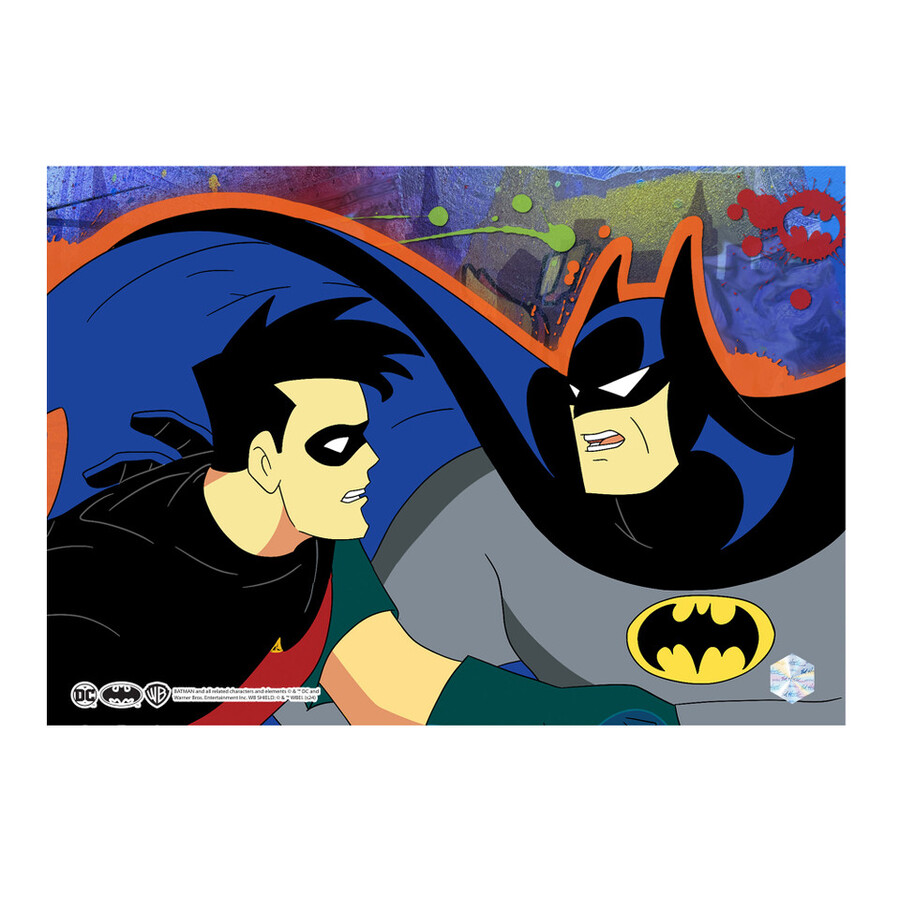 natale con il joker 1109 scena cel art di batman animation