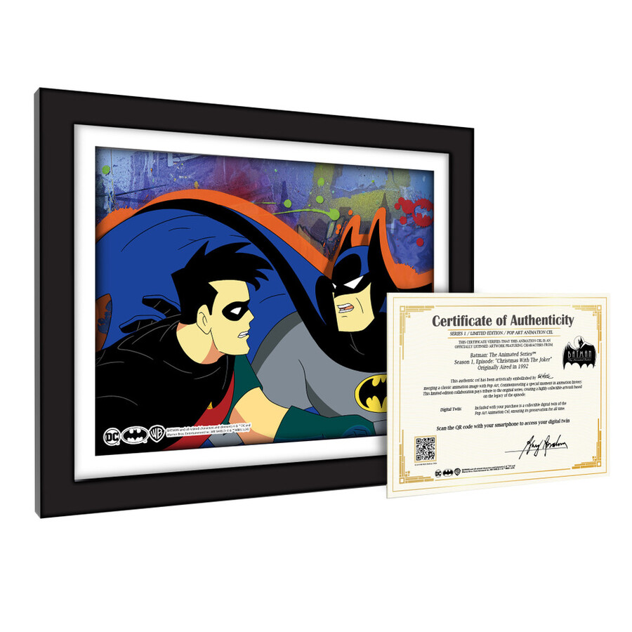natale con il joker 1109 scena cel art di batman animation