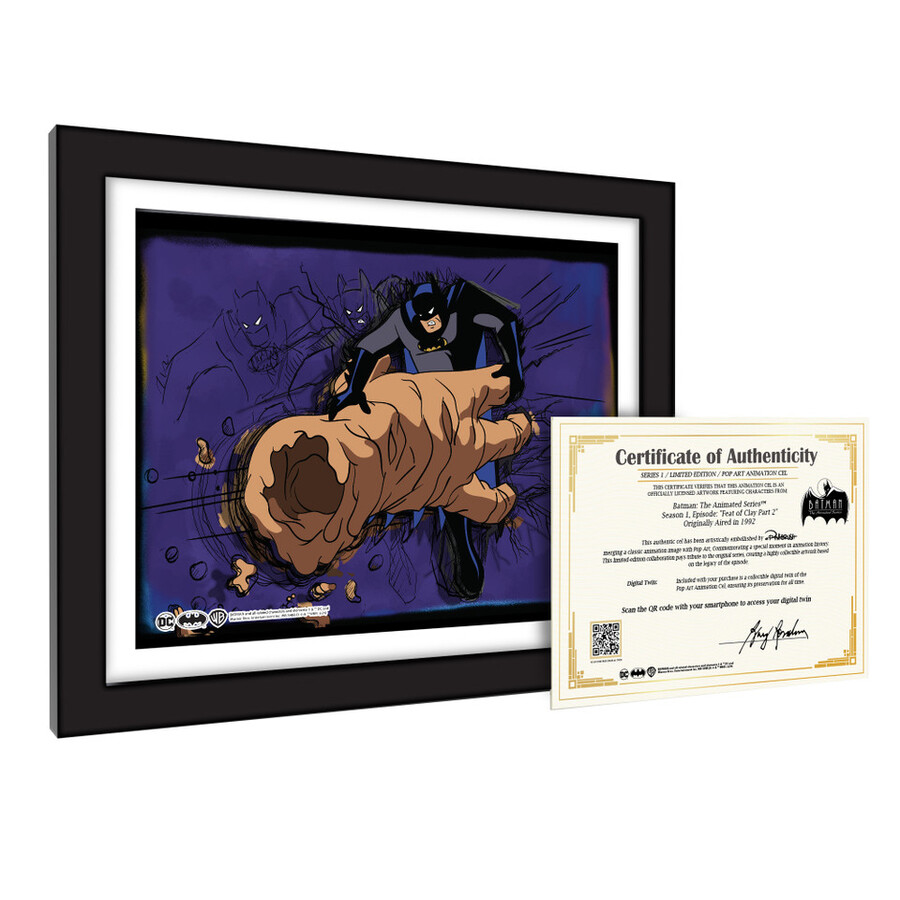 feat of clay parte 2 1104 scena cel art di batman animation