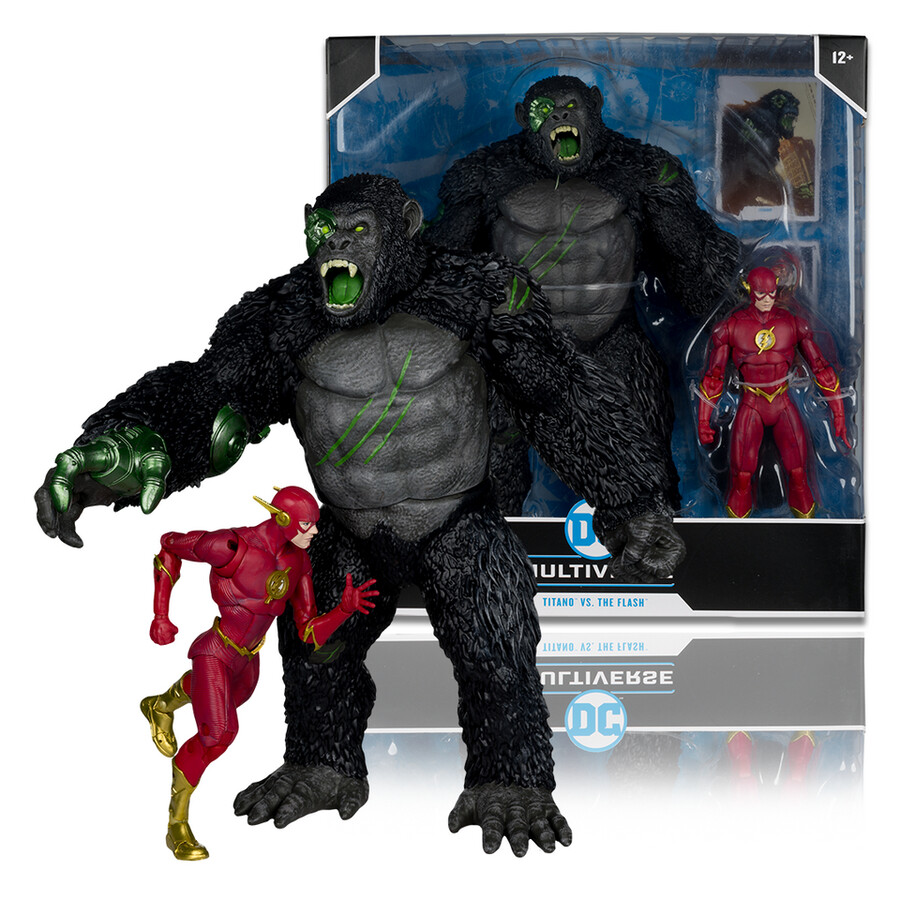 titano contro flash dc multiverse confezione da 2 personaggi da 7 pollici