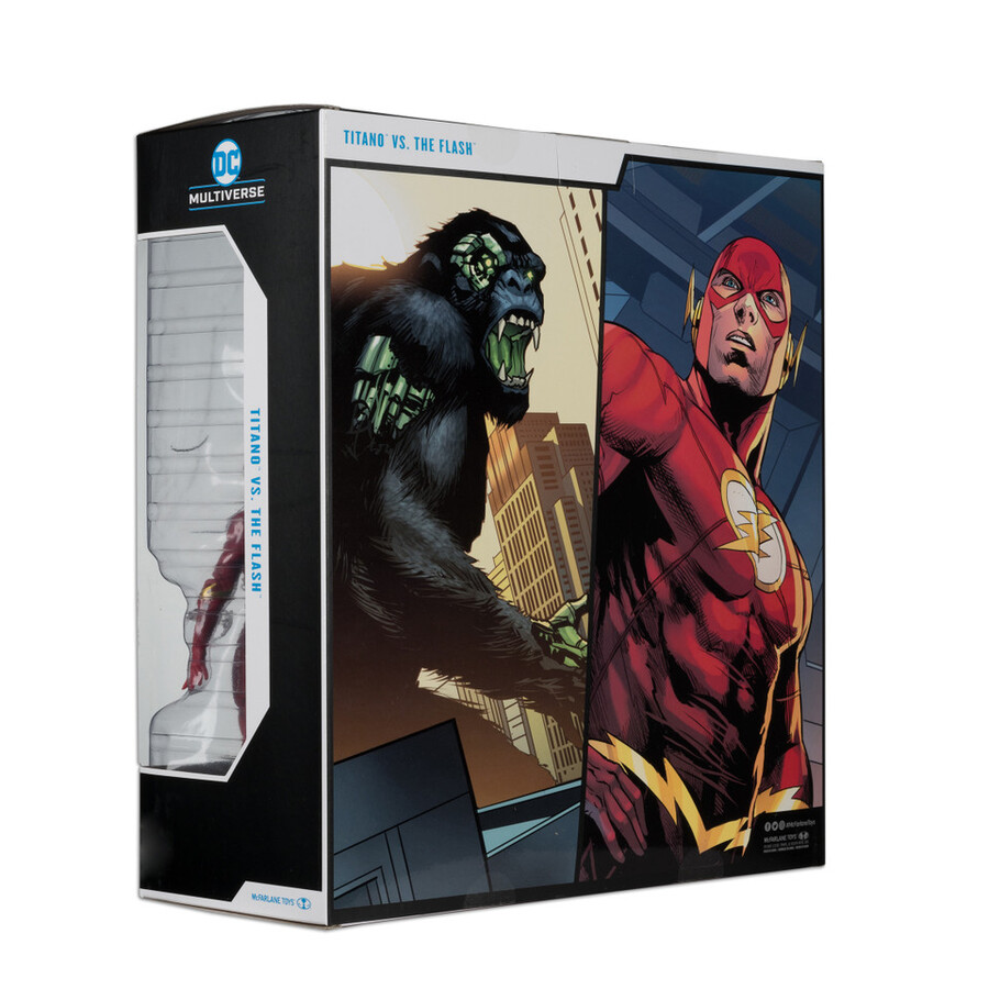 titano contro flash dc multiverse confezione da 2 personaggi da 7 pollici