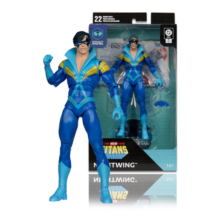 nightwing teen titans figura da 7 con mcfarlane toys oggetto da collezione digitale