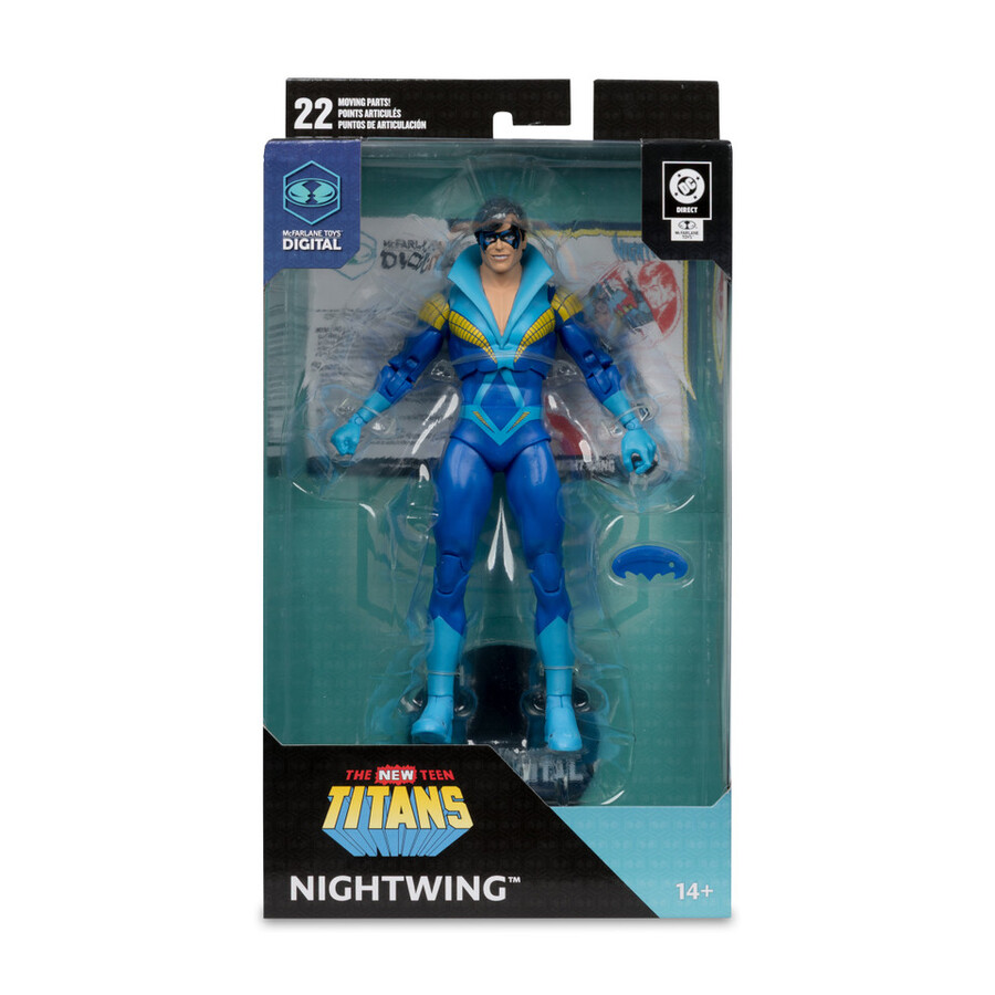 nightwing teen titans figura da 7 con mcfarlane toys oggetto da collezione digitale