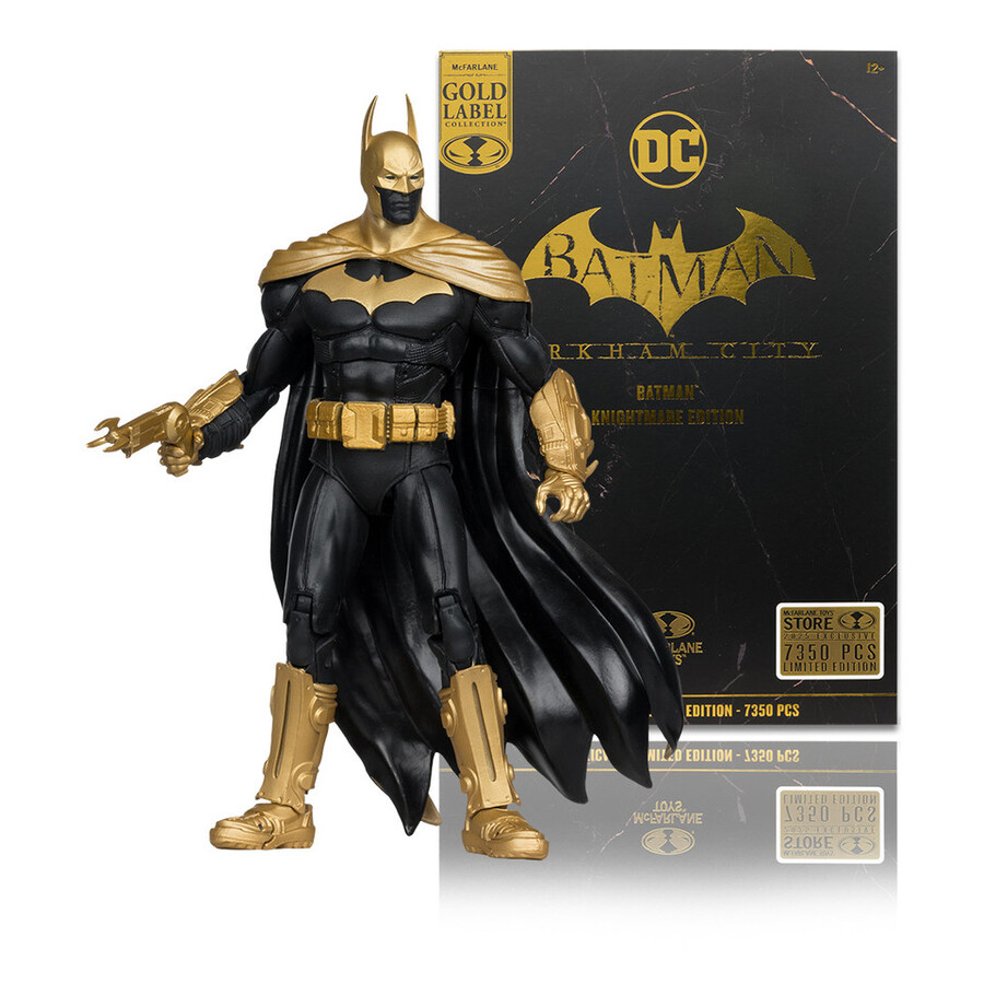 batman arkham city knightmare edition gold label 7 figure esclusiva
