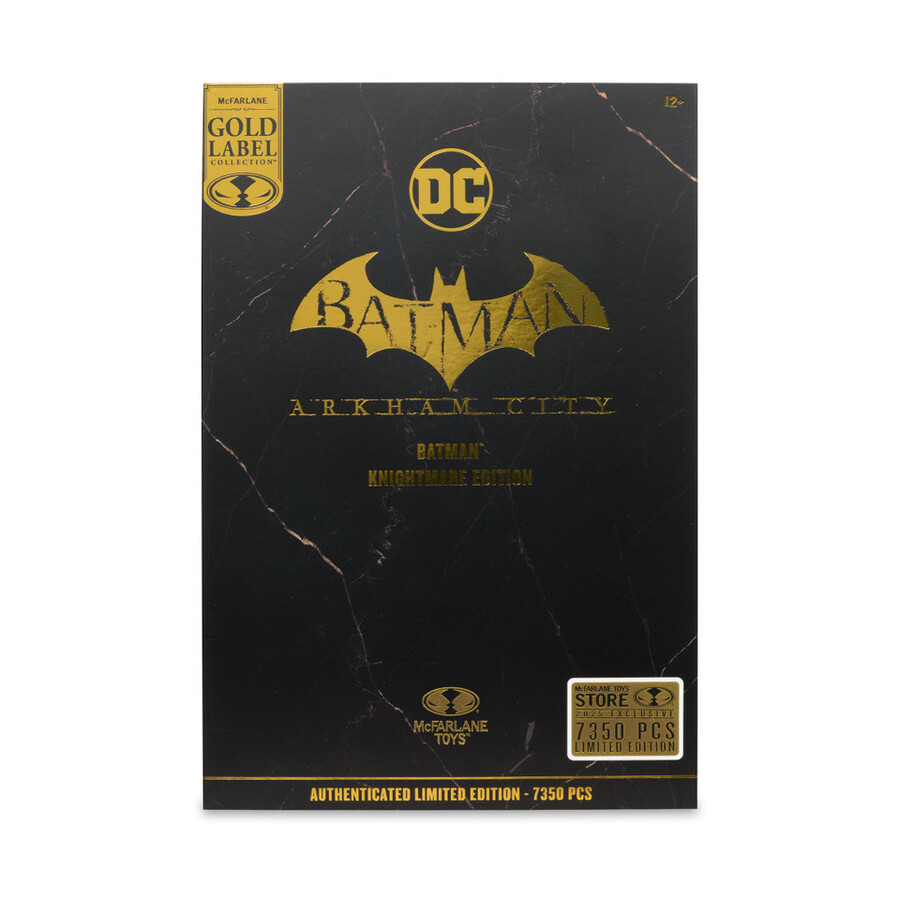batman arkham city knightmare edition gold label 7 figure esclusiva