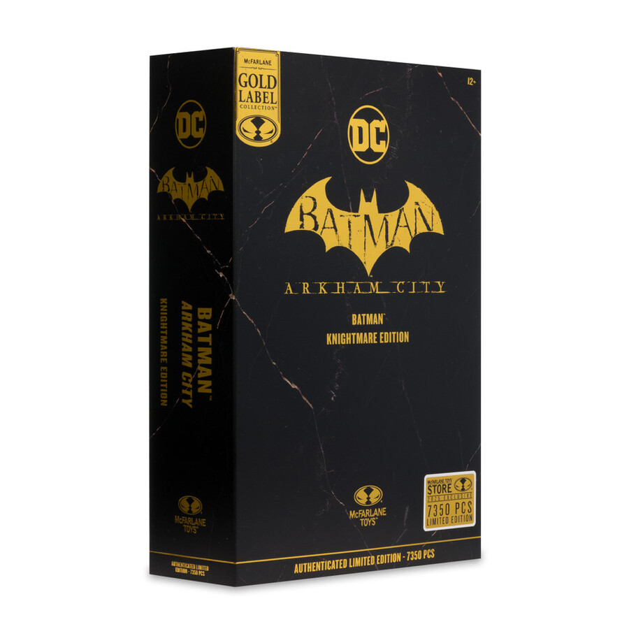 batman arkham city knightmare edition gold label 7 figure esclusiva