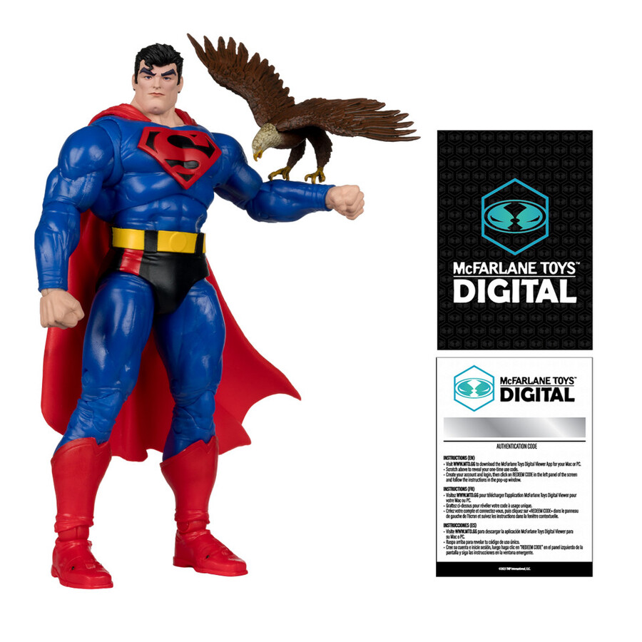 the atom dc the silver agegreen arrow longbow huntersuperman our worlds at war personaggi da 7 con mcfarlane toys digital collectibles wave 2 phygital bundle 3