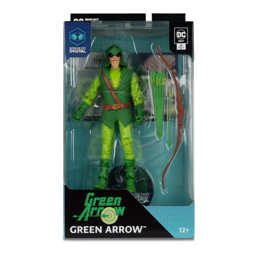the atom dc the silver agegreen arrow longbow huntersuperman our worlds at war personaggi da 7 con mcfarlane toys digital collectibles wave 2 phygital bundle 3