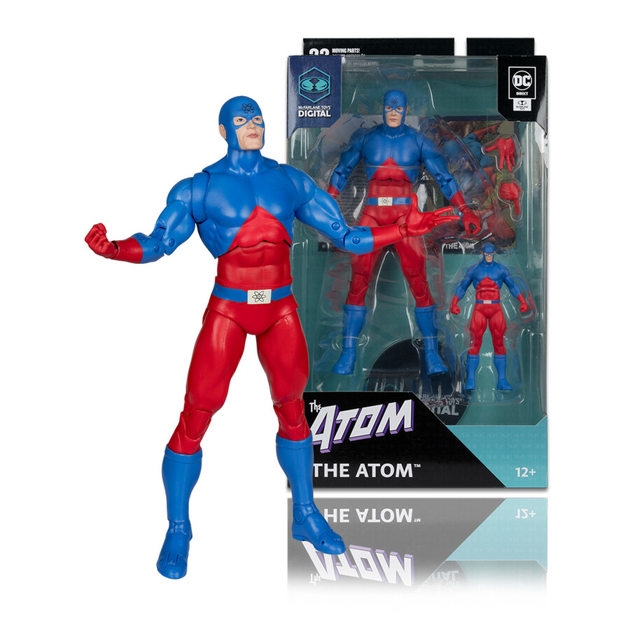 the atom dc the silver agegreen arrow longbow huntersuperman our worlds at war personaggi da 7 con mcfarlane toys digital collectibles wave 2 phygital bundle 3