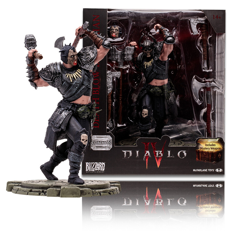 barbaro colpo mortaledruido franamaga del fulmine idranegromante spirito osseo comune diablo iv pacchetto 4 figure 112