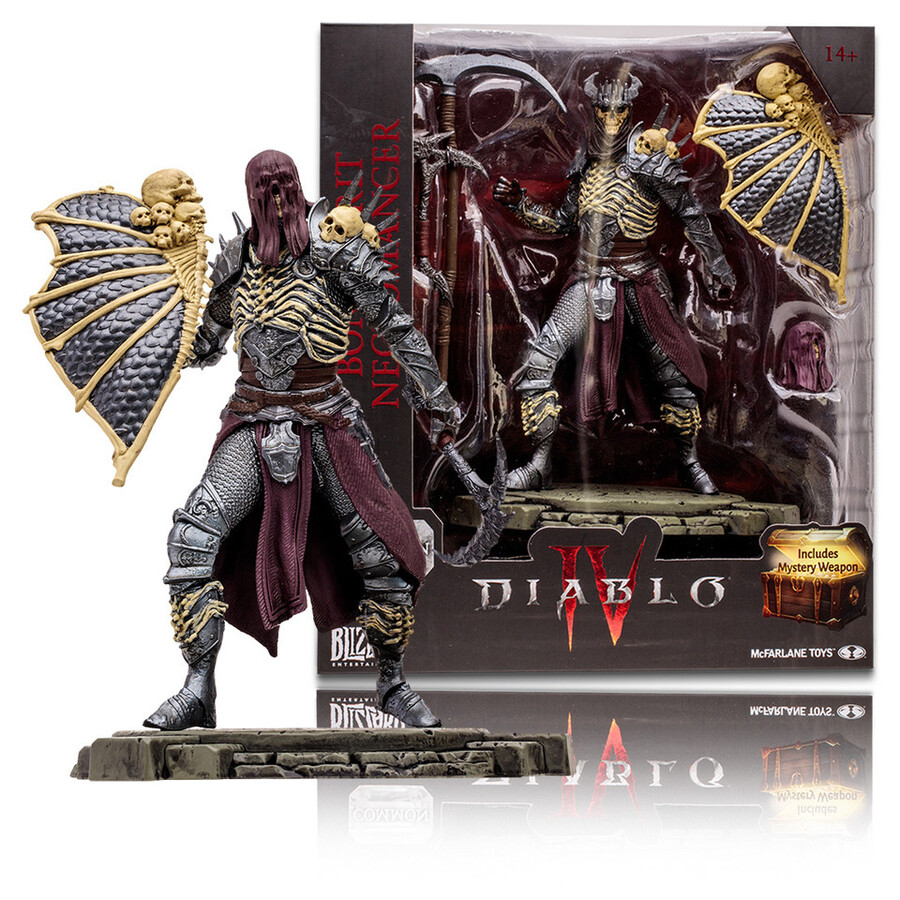 barbaro colpo mortaledruido franamaga del fulmine idranegromante spirito osseo comune diablo iv pacchetto 4 figure 112