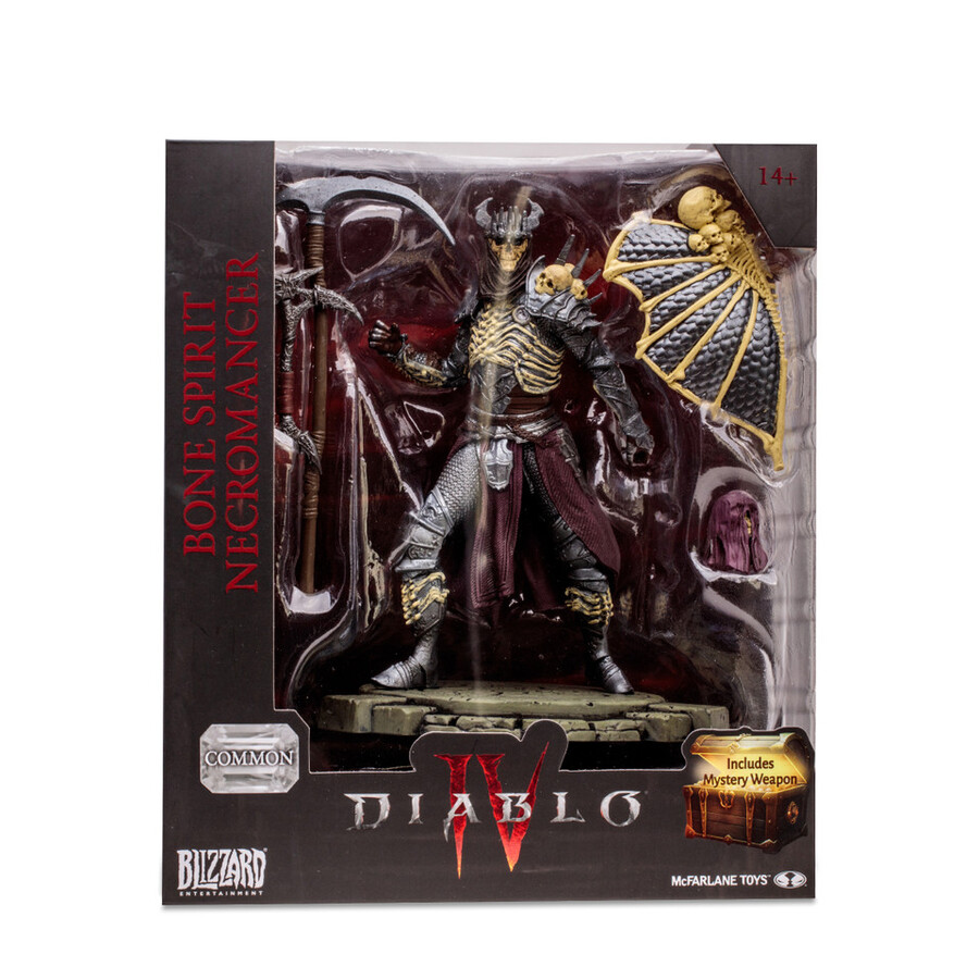 barbaro colpo mortaledruido franamaga del fulmine idranegromante spirito osseo comune diablo iv pacchetto 4 figure 112