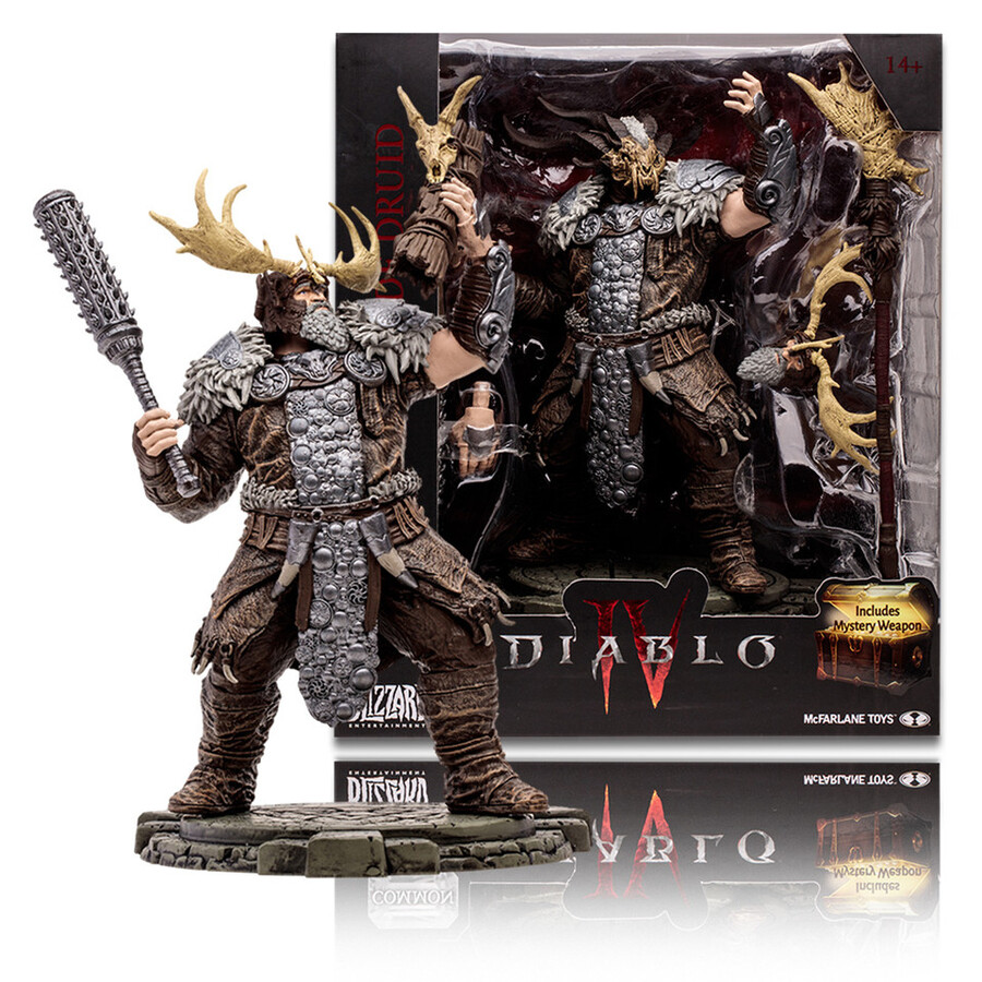 barbaro colpo mortaledruido franamaga del fulmine idranegromante spirito osseo comune diablo iv pacchetto 4 figure 112