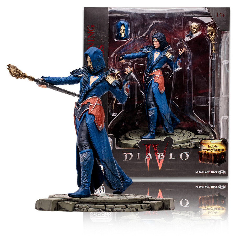 barbaro colpo mortaledruido franamaga del fulmine idranegromante spirito osseo comune diablo iv pacchetto 4 figure 112