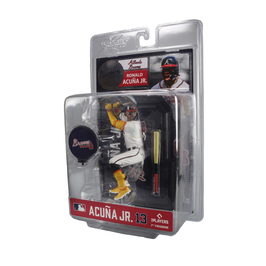 ronald acuna jr. atlanta braves mlb bundle 2 regular e platinum chase 7 figures mcfarlanes sportspicks