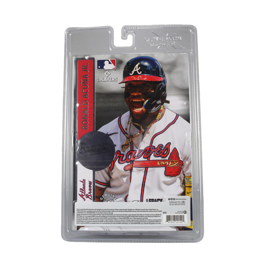 ronald acuna jr. atlanta braves mlb bundle 2 regular e platinum chase 7 figures mcfarlanes sportspicks