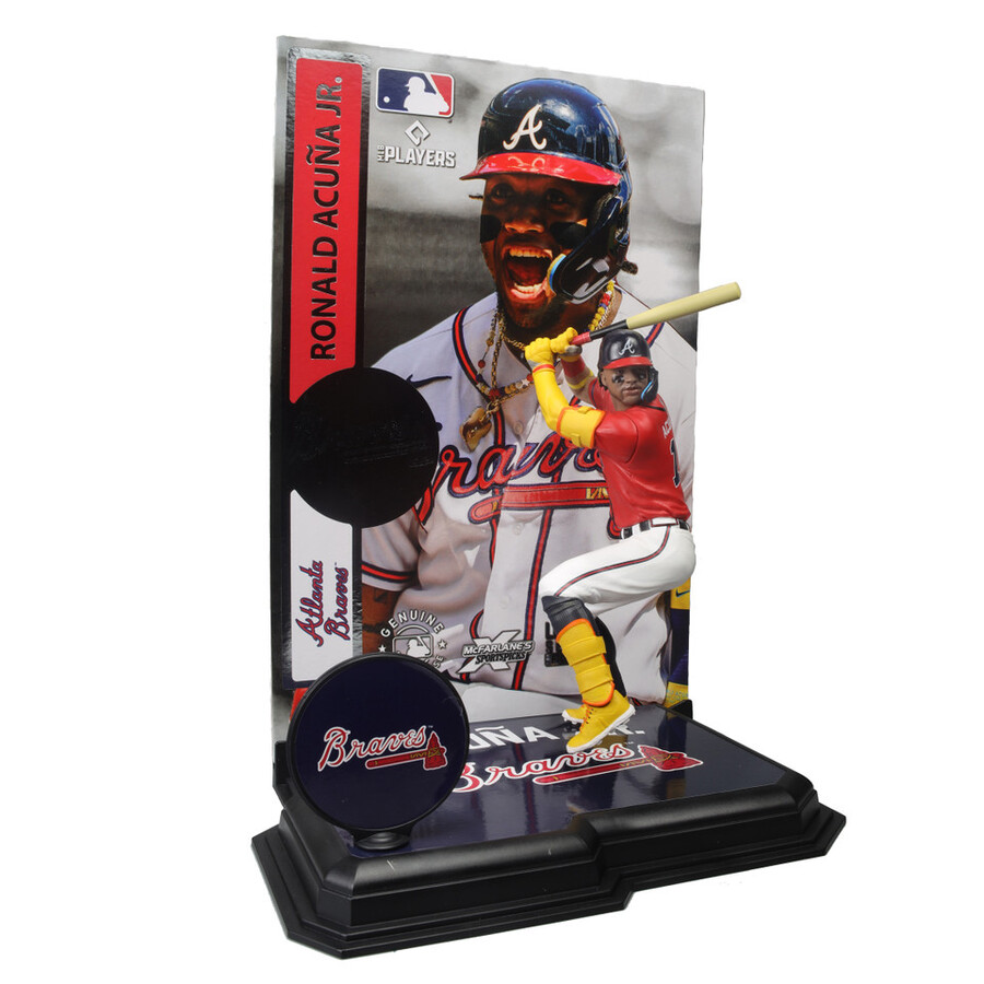 ronald acuna jr. atlanta braves mlb bundle 2 regular e platinum chase 7 figures mcfarlanes sportspicks