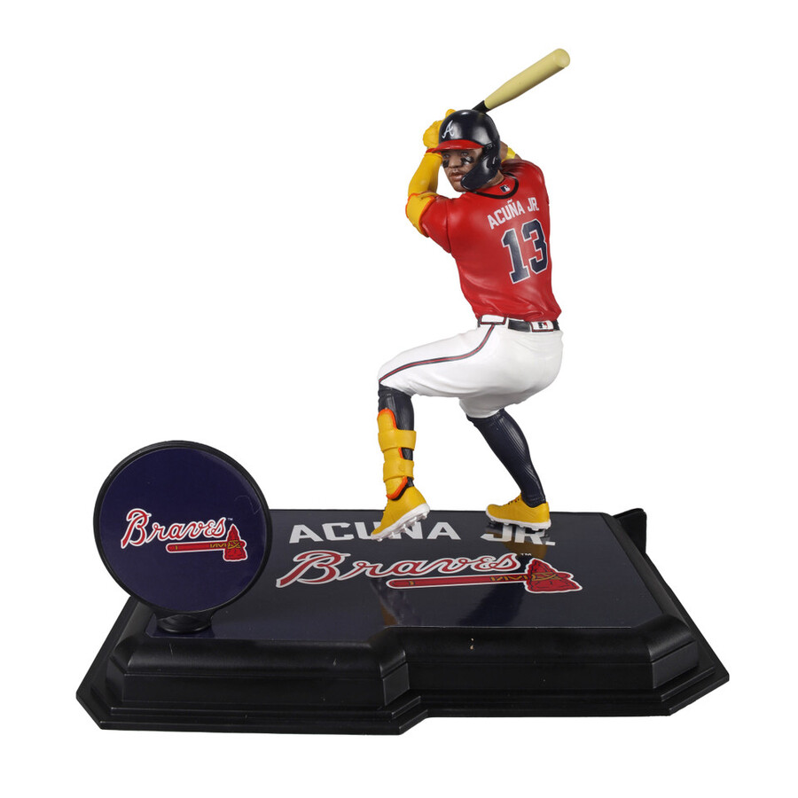ronald acuna jr. atlanta braves mlb bundle 2 regular e platinum chase 7 figures mcfarlanes sportspicks
