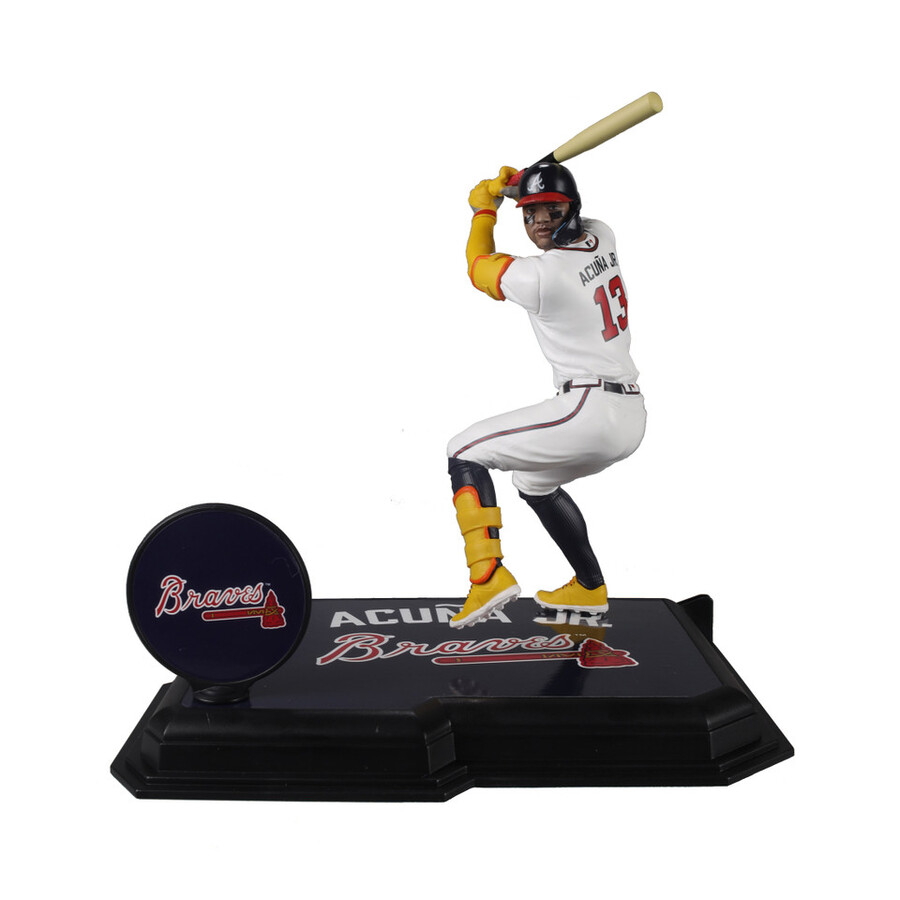 ronald acuna jr. atlanta braves mlb bundle 2 regular e platinum chase 7 figures mcfarlanes sportspicks
