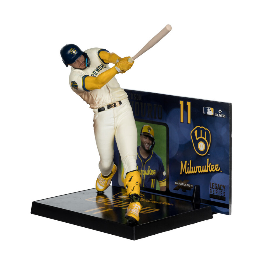 jackson chourio milwaukee brewers mlb bundle 2 regular e platinum chase 7 figures mcfarlanes sportspicks