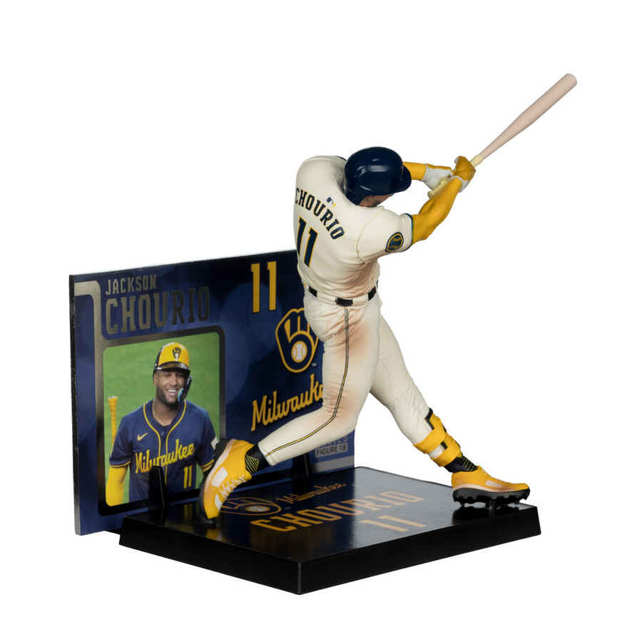 jackson chourio milwaukee brewers mlb bundle 2 regular e platinum chase 7 figures mcfarlanes sportspicks