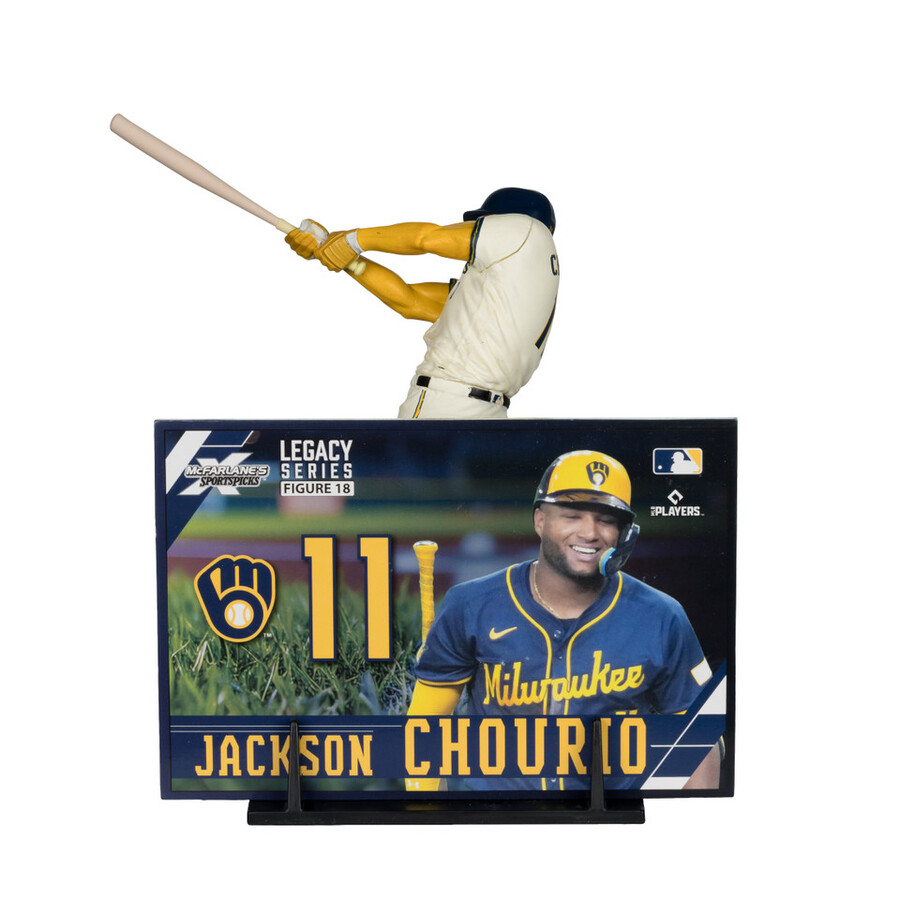 jackson chourio milwaukee brewers mlb bundle 2 regular e platinum chase 7 figures mcfarlanes sportspicks