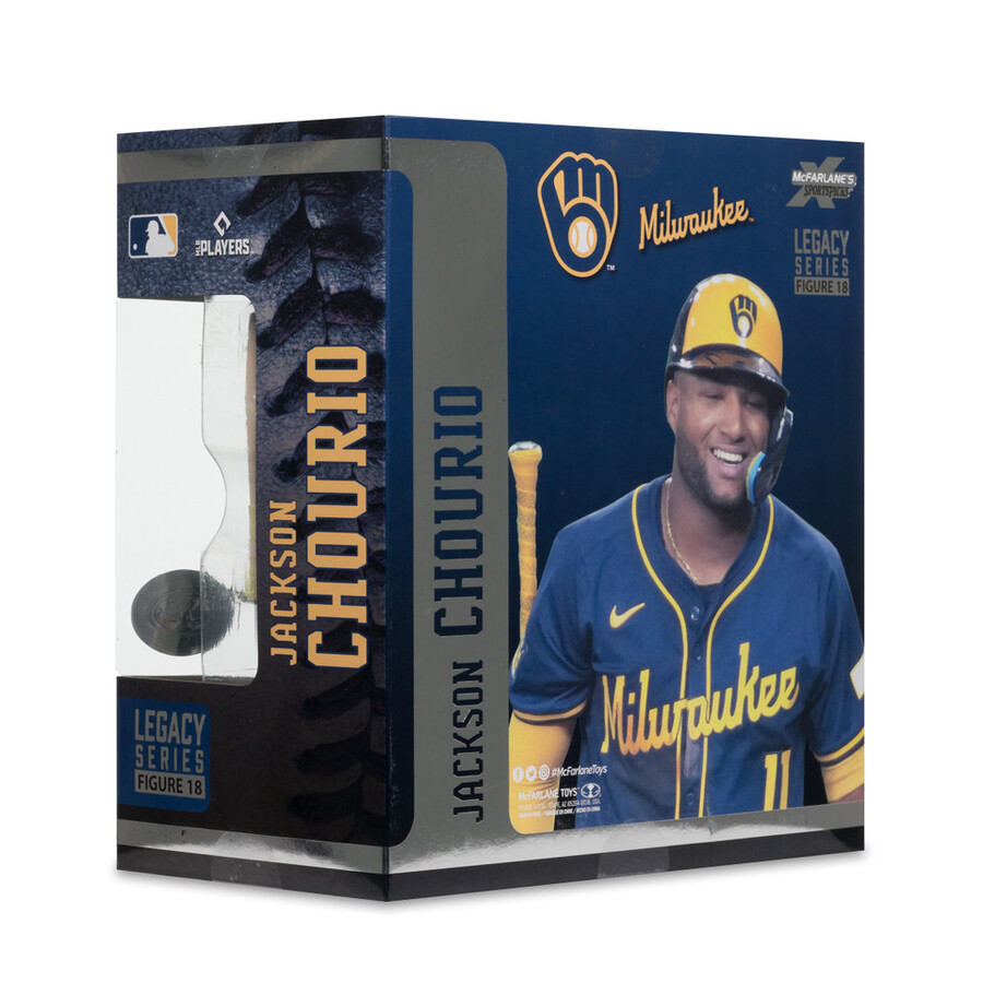jackson chourio milwaukee brewers mlb bundle 2 regular e platinum chase 7 figures mcfarlanes sportspicks