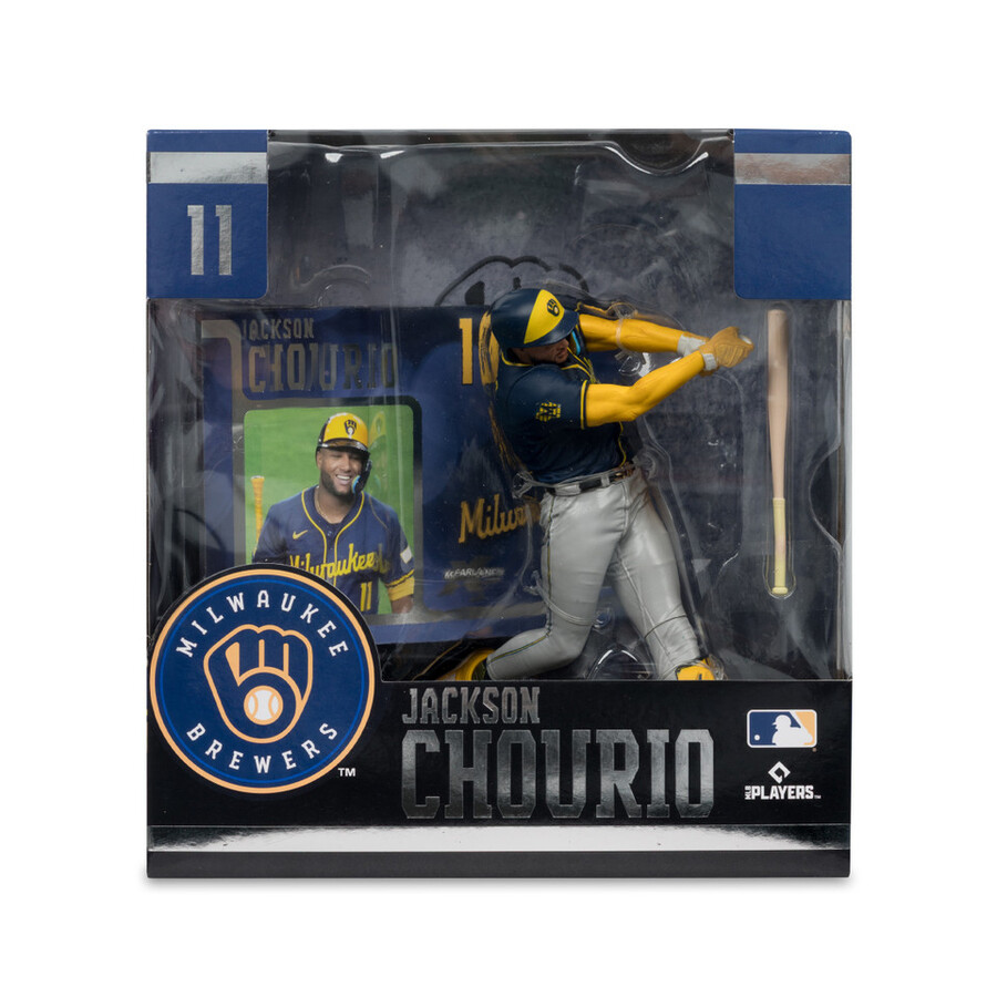 jackson chourio milwaukee brewers mlb bundle 2 regular e platinum chase 7 figures mcfarlanes sportspicks