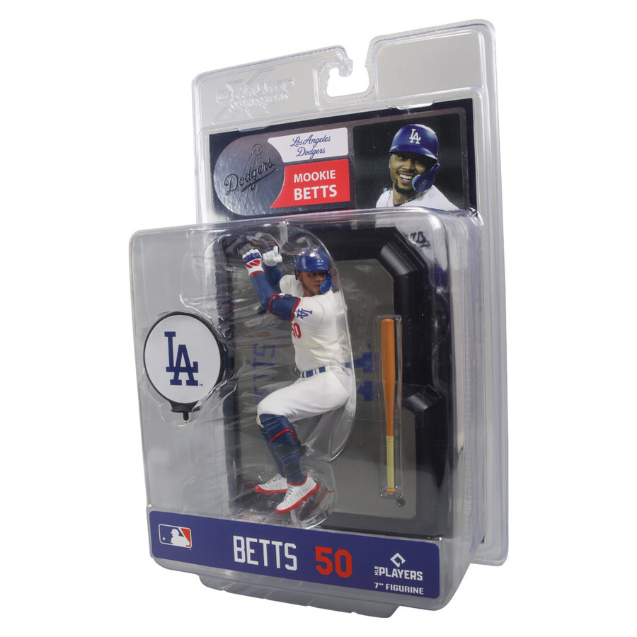 mookie betts los angeles dodgers mlb bundle 2 regular e platinum chase 7 figures mcfarlanes sportspicks