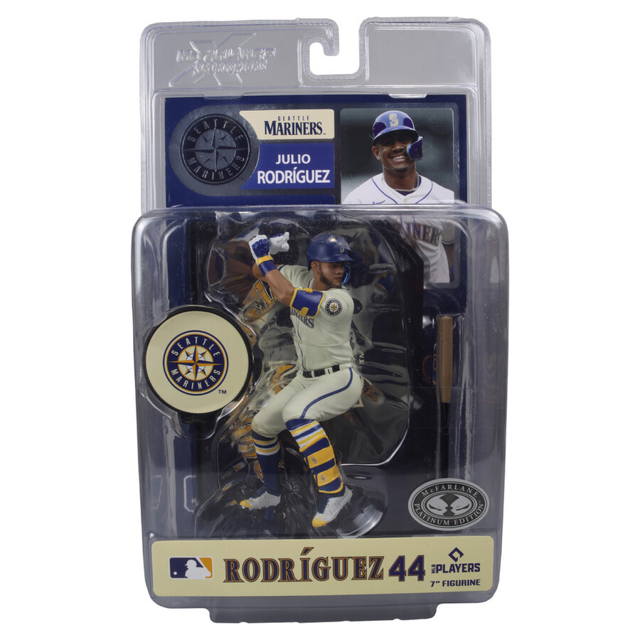 julio rodriguez seattle mariners mlb bundle 2 regular e platinum chase 7 figures mcfarlanes sportspicks