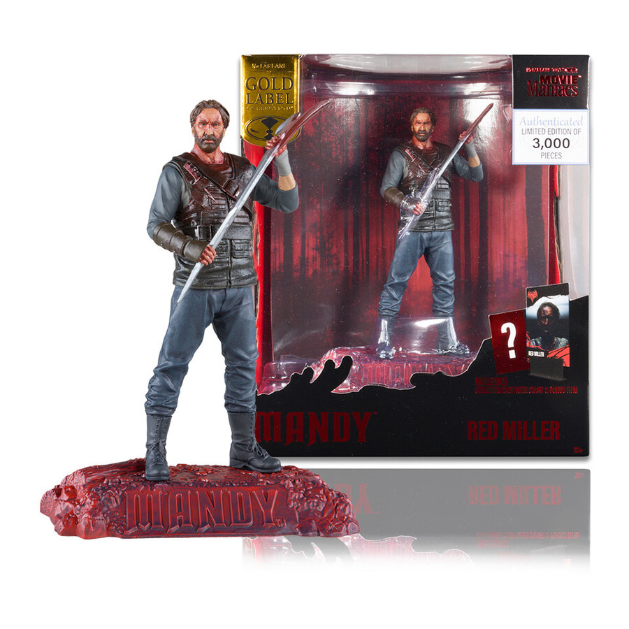 red miller mandy movie maniacs 6 figura in posa gold label esclusiva mcfarlane toys store
