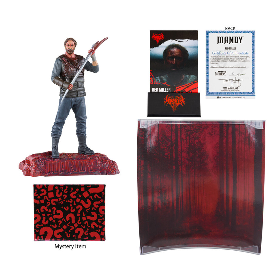 red miller mandy movie maniacs 6 figura in posa gold label esclusiva mcfarlane toys store