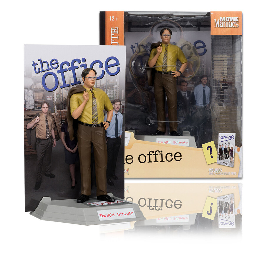 dwight schrute movie maniacs the office figura in posa da 6 pollici