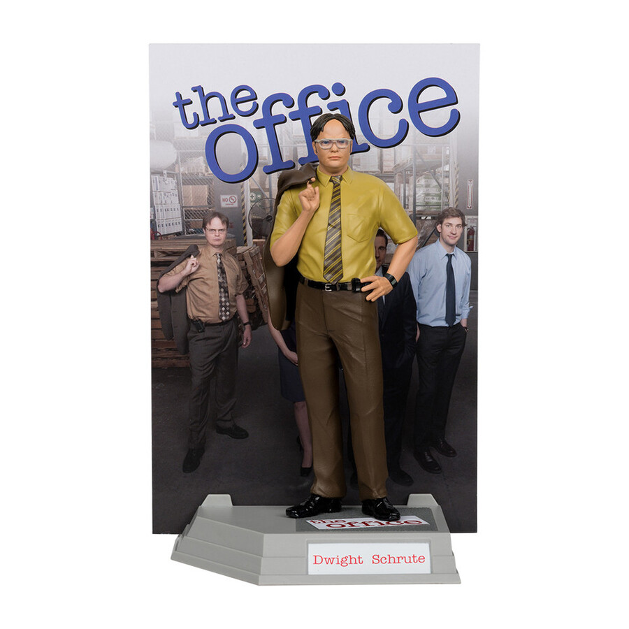 dwight schrute movie maniacs the office figura in posa da 6 pollici