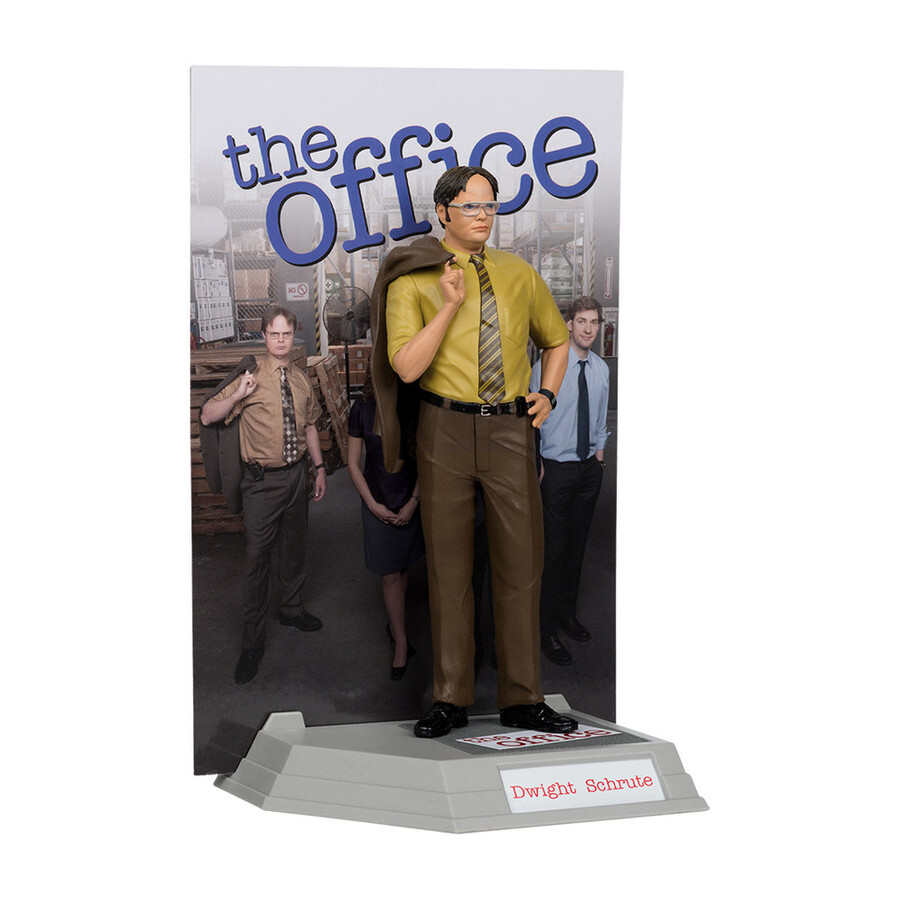 dwight schrute movie maniacs the office figura in posa da 6 pollici