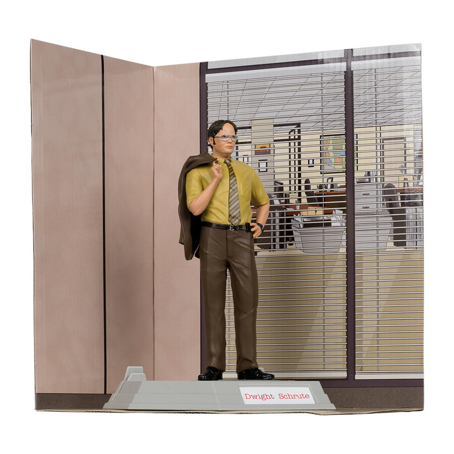 dwight schrute movie maniacs the office figura in posa da 6 pollici