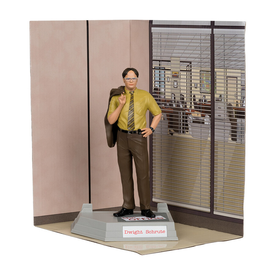 dwight schrute movie maniacs the office figura in posa da 6 pollici