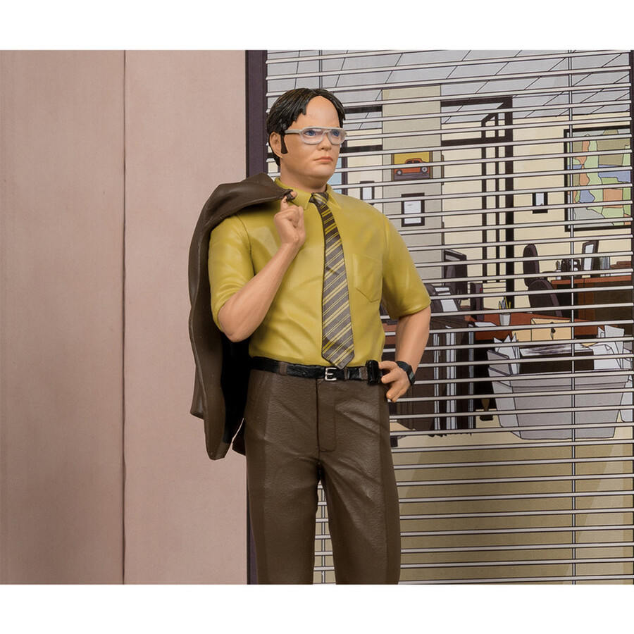 dwight schrute movie maniacs the office figura in posa da 6 pollici