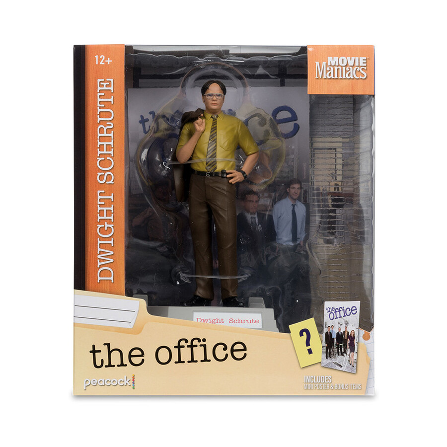 dwight schrute movie maniacs the office figura in posa da 6 pollici