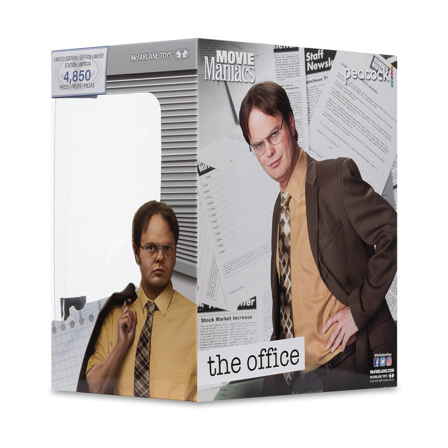 dwight schrute movie maniacs the office figura in posa da 6 pollici
