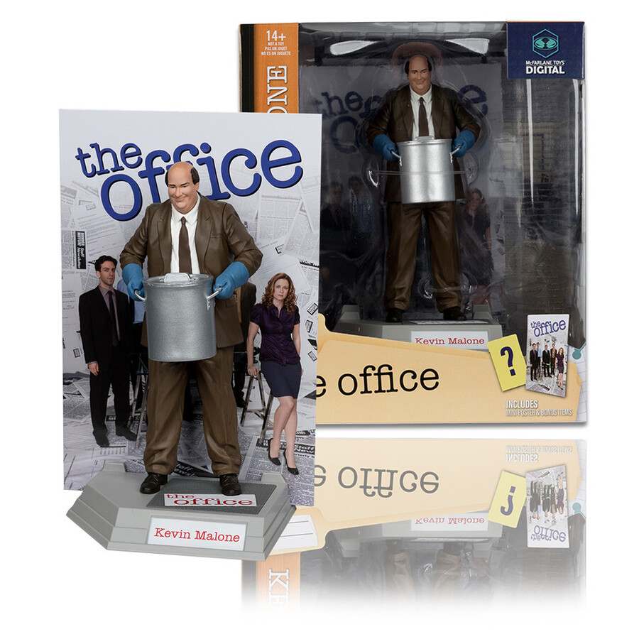 kevin malone movie maniacs the office 6 figura in posa con mcfarlane toys digital collectible