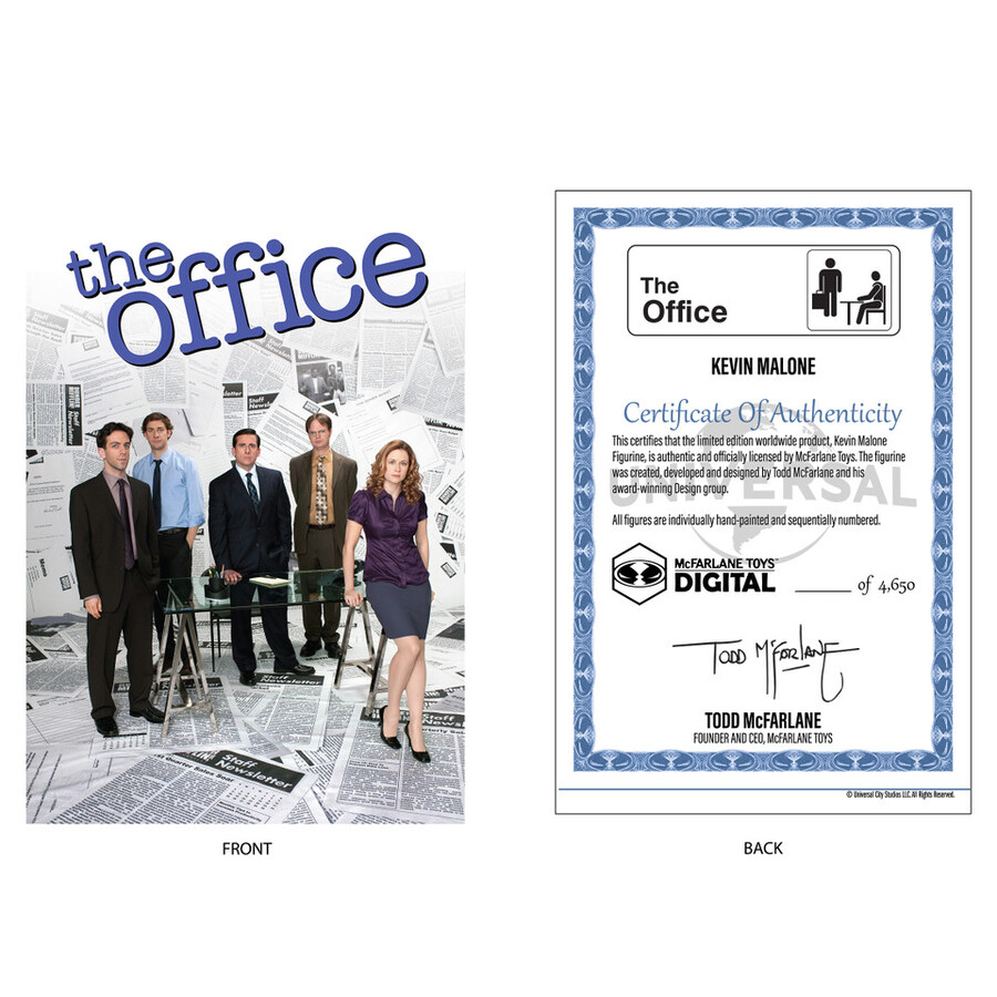 kevin malone movie maniacs the office 6 figura in posa con mcfarlane toys digital collectible