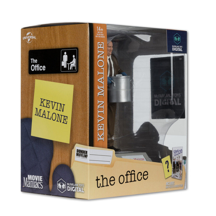 kevin malone movie maniacs the office 6 figura in posa con mcfarlane toys digital collectible