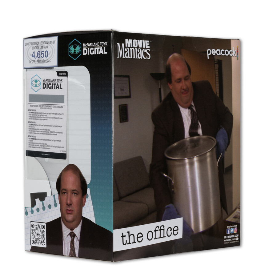 kevin malone movie maniacs the office 6 figura in posa con mcfarlane toys digital collectible