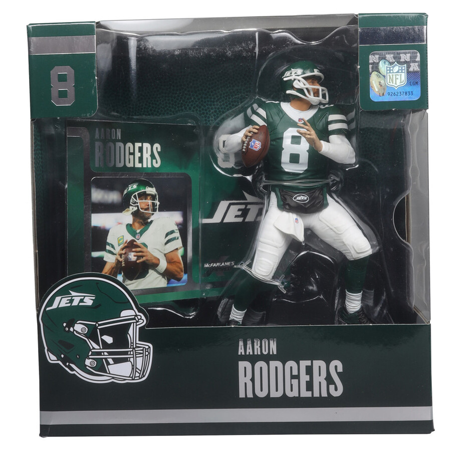 aaron rodgers new york jets nfl confezione sigillata in fabbrica 6 con chase