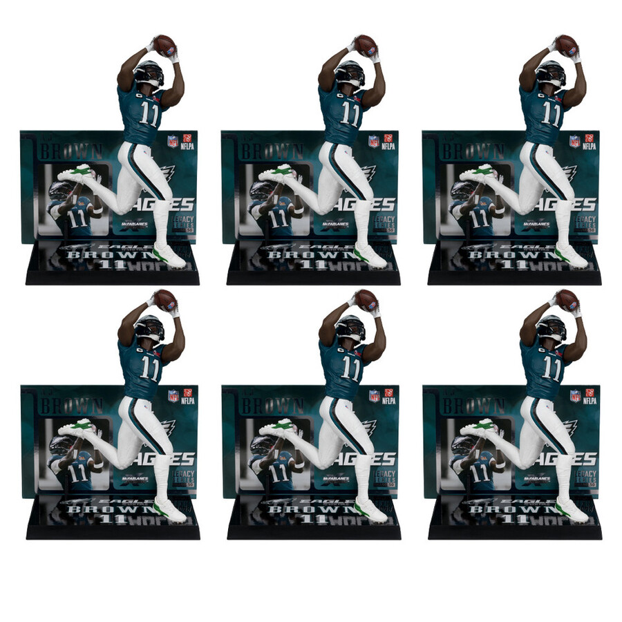 aj brown super bowl edition philadelphia eagles nfl confezione sigillata in fabbrica 6