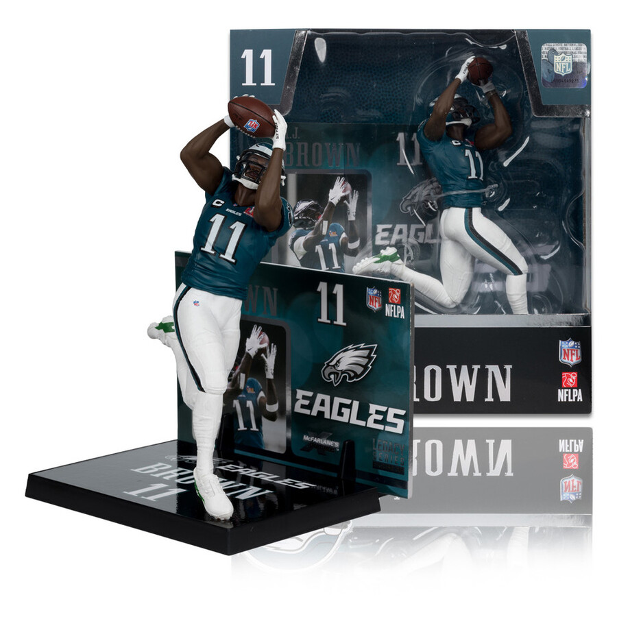 aj brown super bowl edition philadelphia eagles nfl confezione sigillata in fabbrica 6