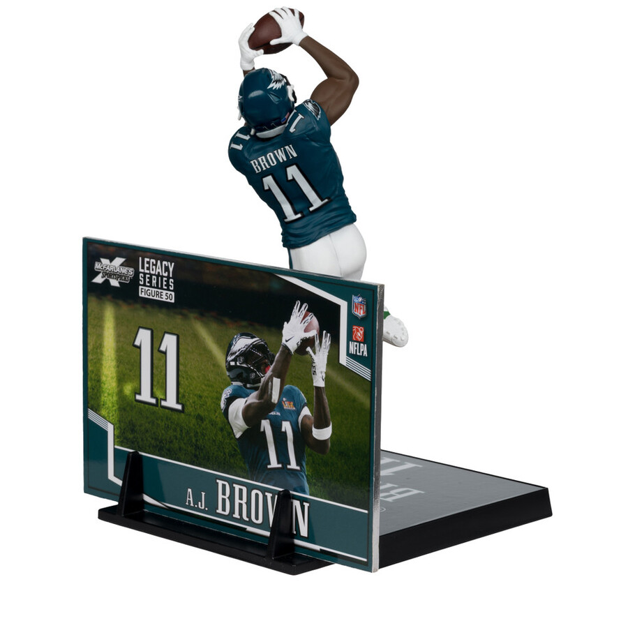 aj brown super bowl edition philadelphia eagles nfl confezione sigillata in fabbrica 6