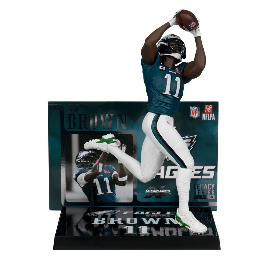 aj brown super bowl edition philadelphia eagles nfl confezione sigillata in fabbrica 6
